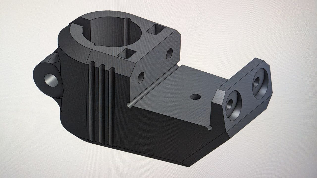 3D Modell Stützenhalter